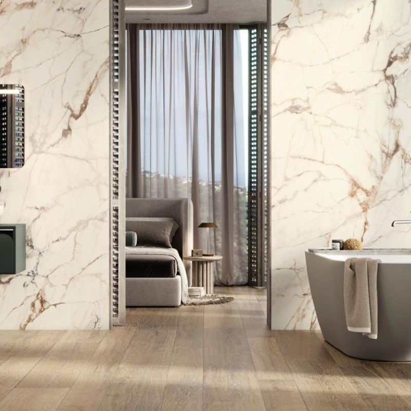 Porcelanosa Bruselas Fresno 19,3x180 cm Feinsteinzeug Holzoptik    