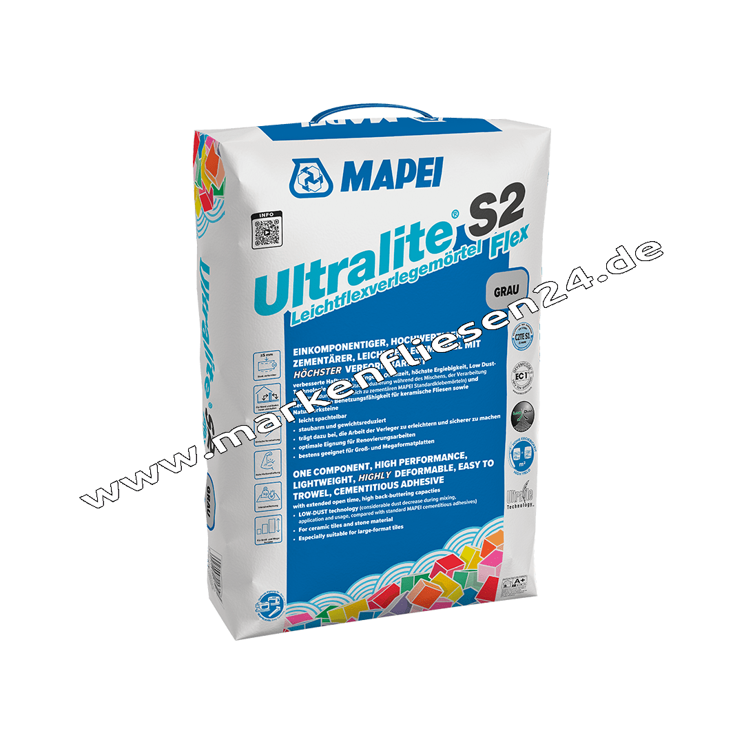 Mapei Ultralight S2 15 kg grau