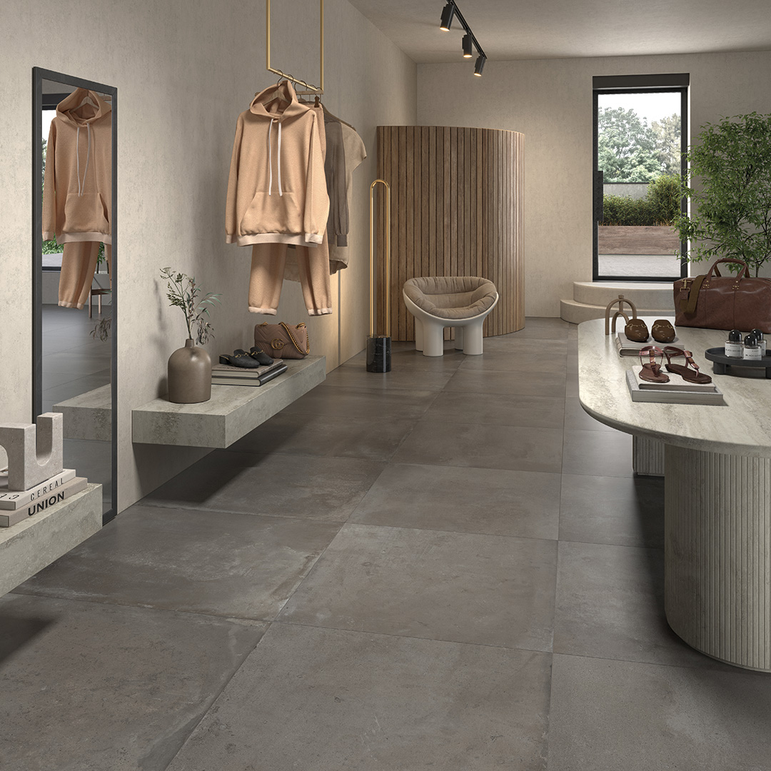 Castelvetro Fusion Piombo 30x60 cm Feinsteinzeug Zementoptik R10B         