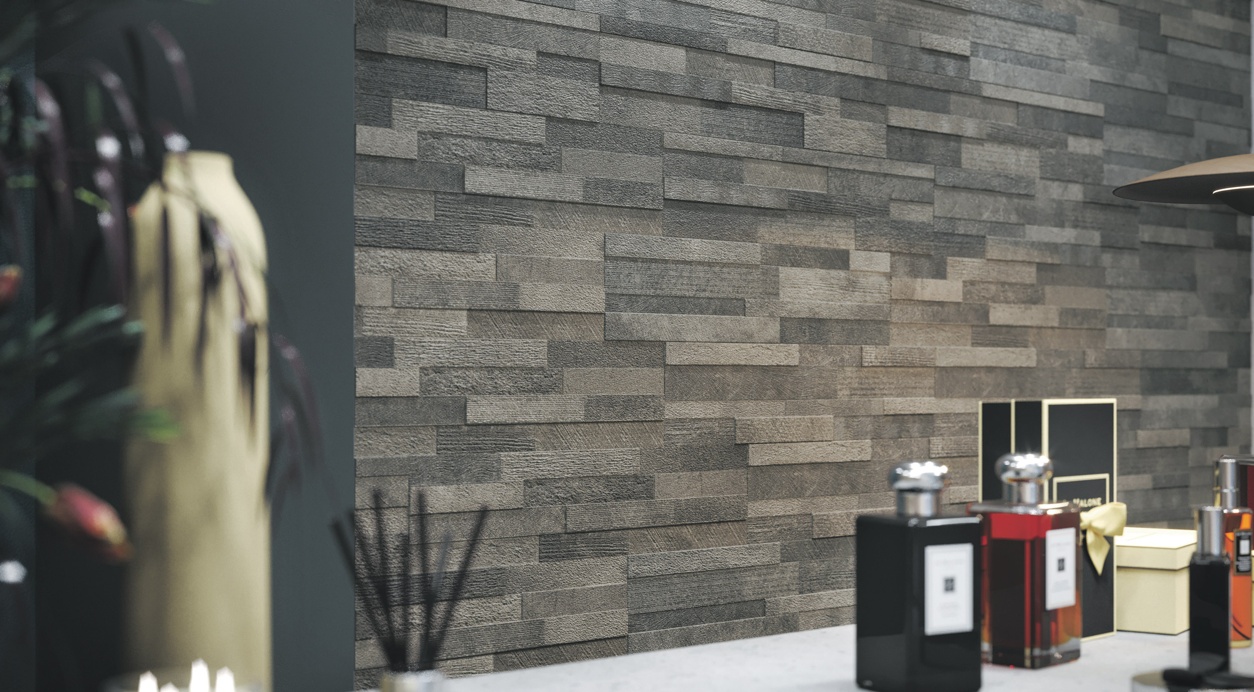 Rondine Volcano 3D dark 15x61 cm