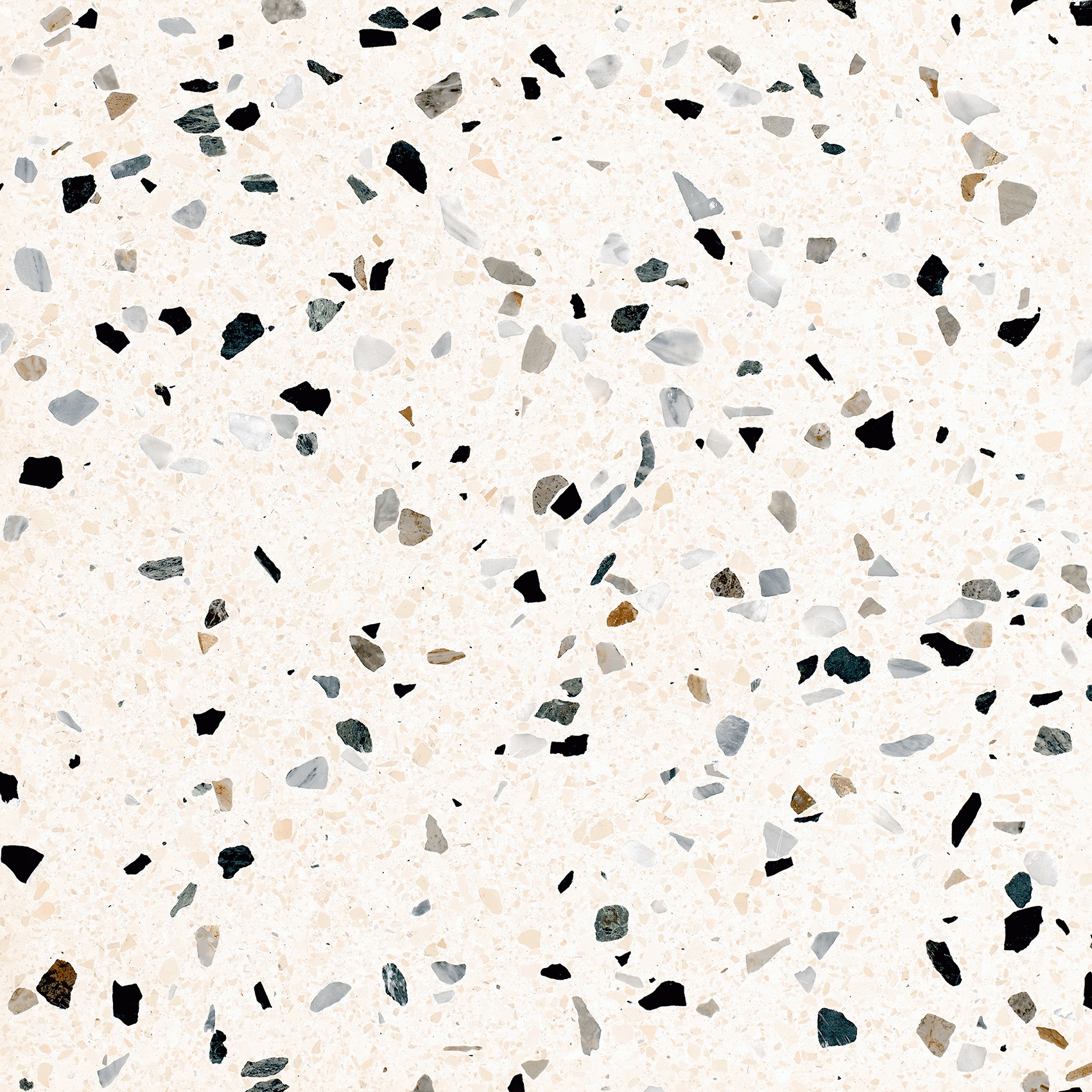 Revoir Paris Re-Bel Perle 60x60 cm Terrazzo-Optik R10        