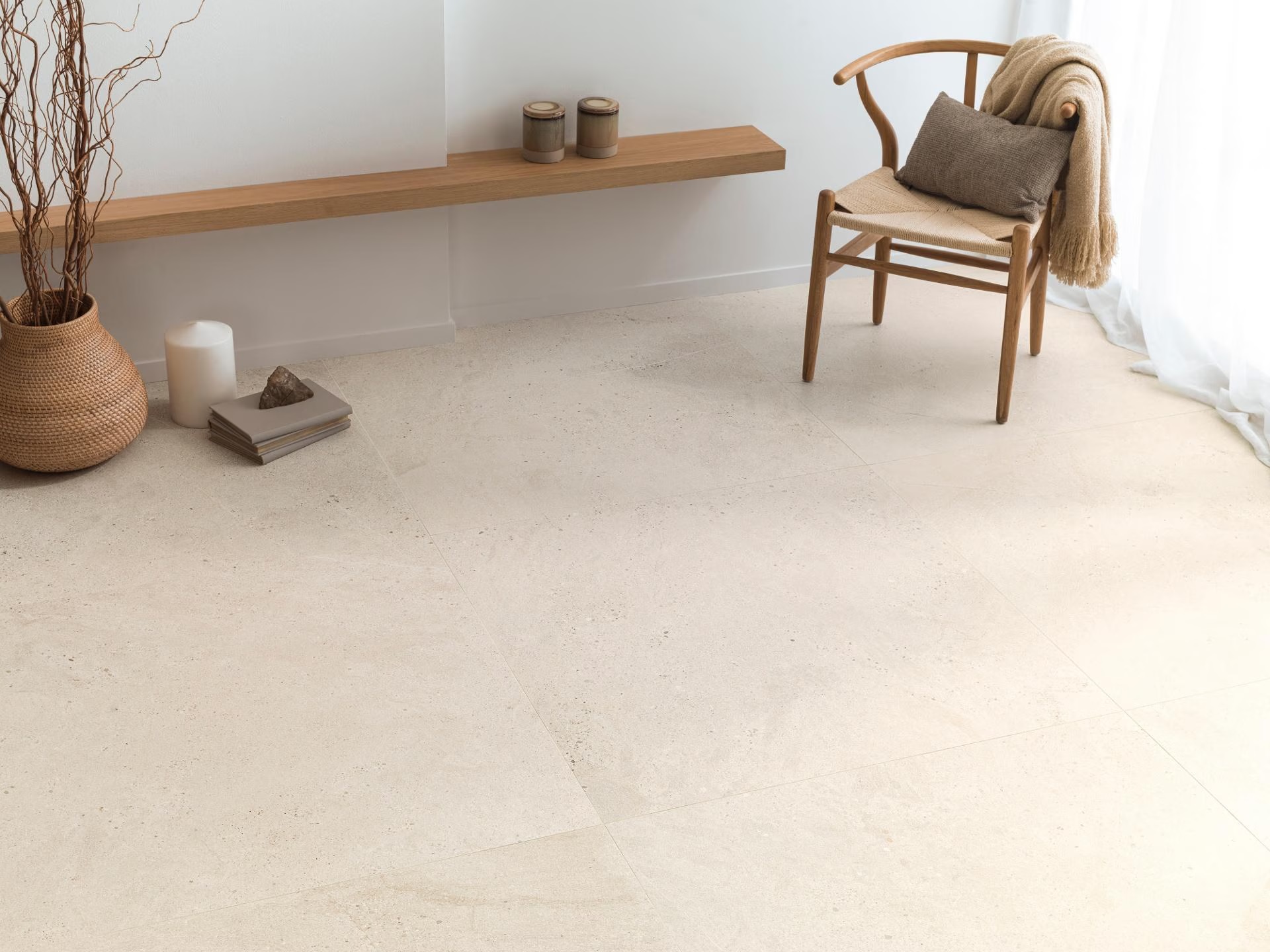 Porcelanosa Durango Bone 80x80 cm Feinsteinzeug R9