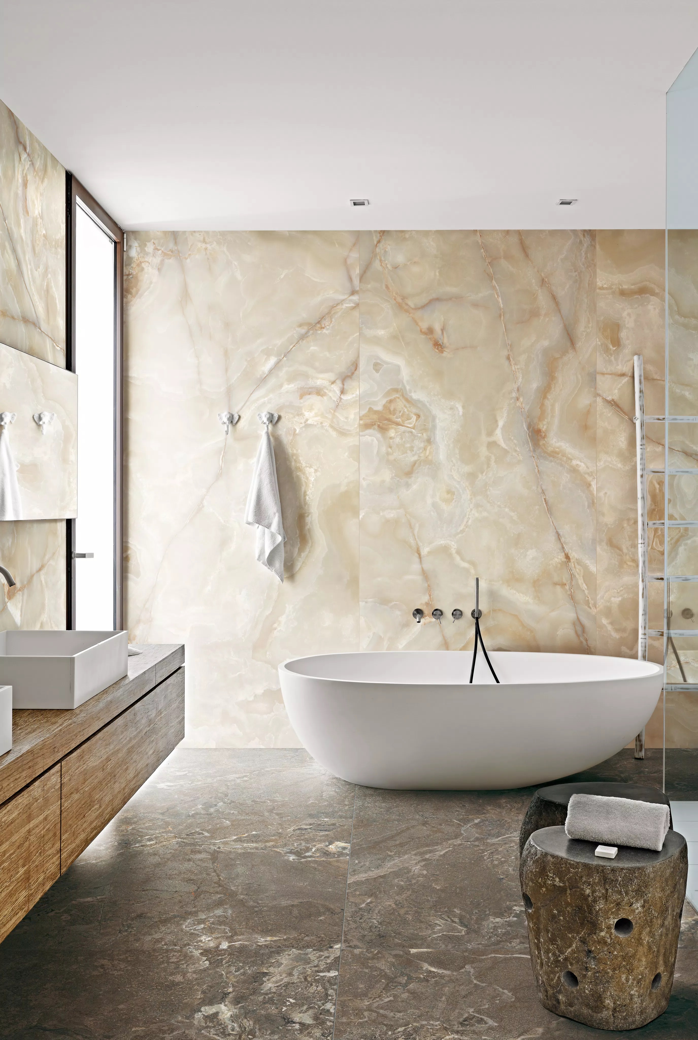 Florim Onyx&More Golden Onyx 60x120x0,9 cm Feinsteinzeug Glossy    