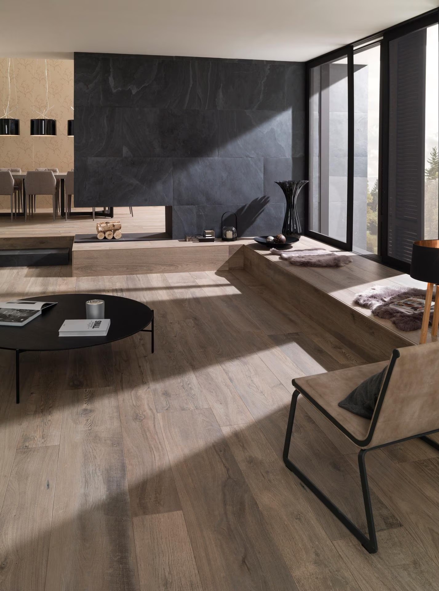 Porcelanosa Manhattan Colonial 19,3x180 cm Feinsteinzeug Holzoptik R10