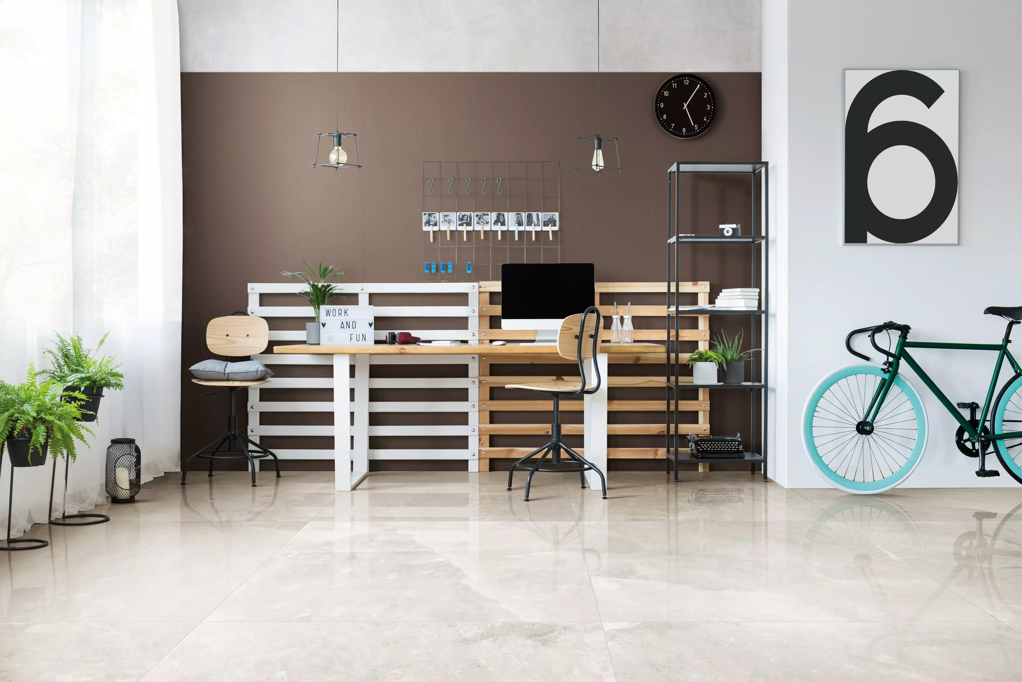 Florim Rock Salt White Gold Glossy 120x120x0,6 cm Feinsteinzeug Magnum 
