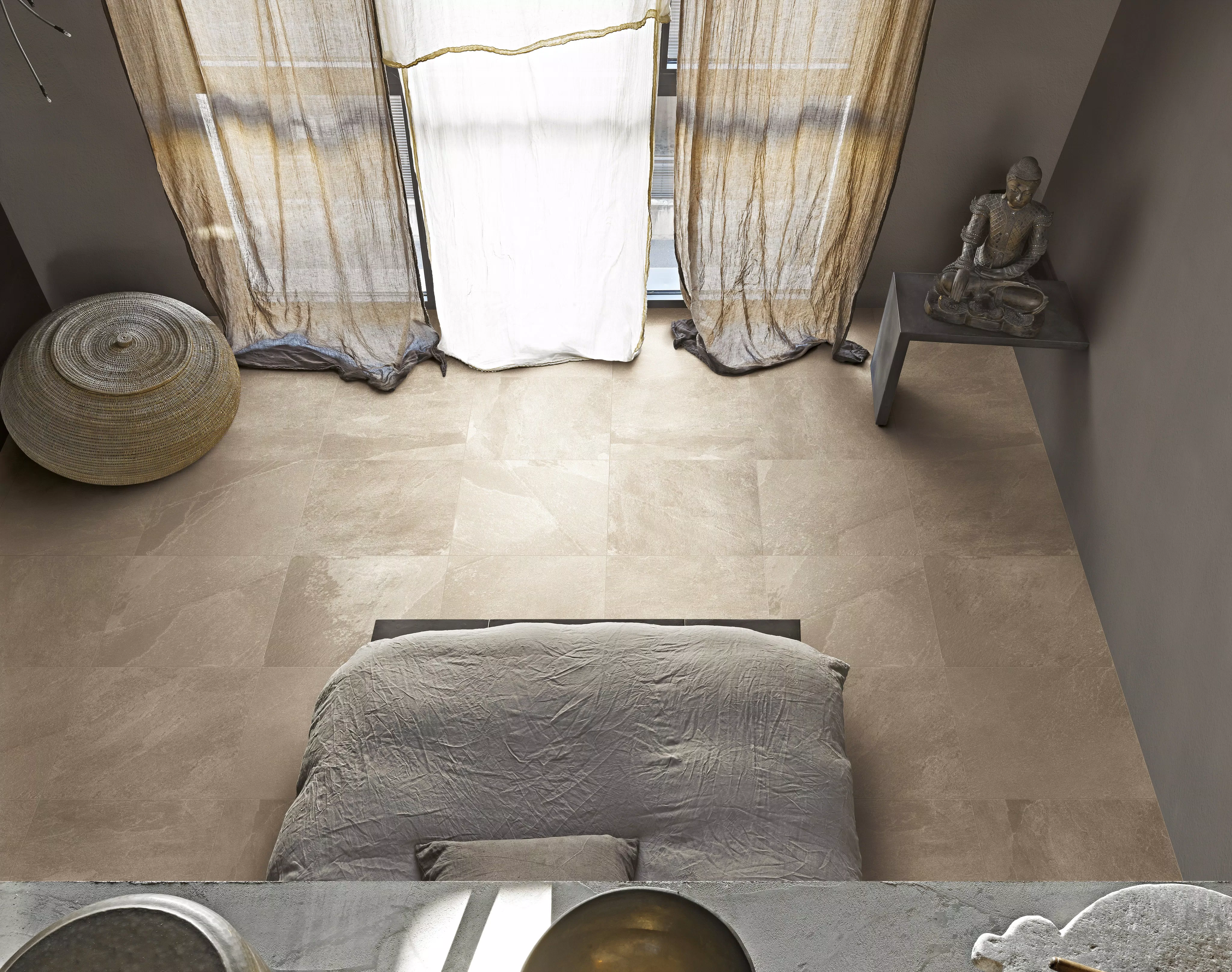 Florim Natural Stone Cream Grip 60x60x2 cm Feinsteinzeug Terrassenplatte R11