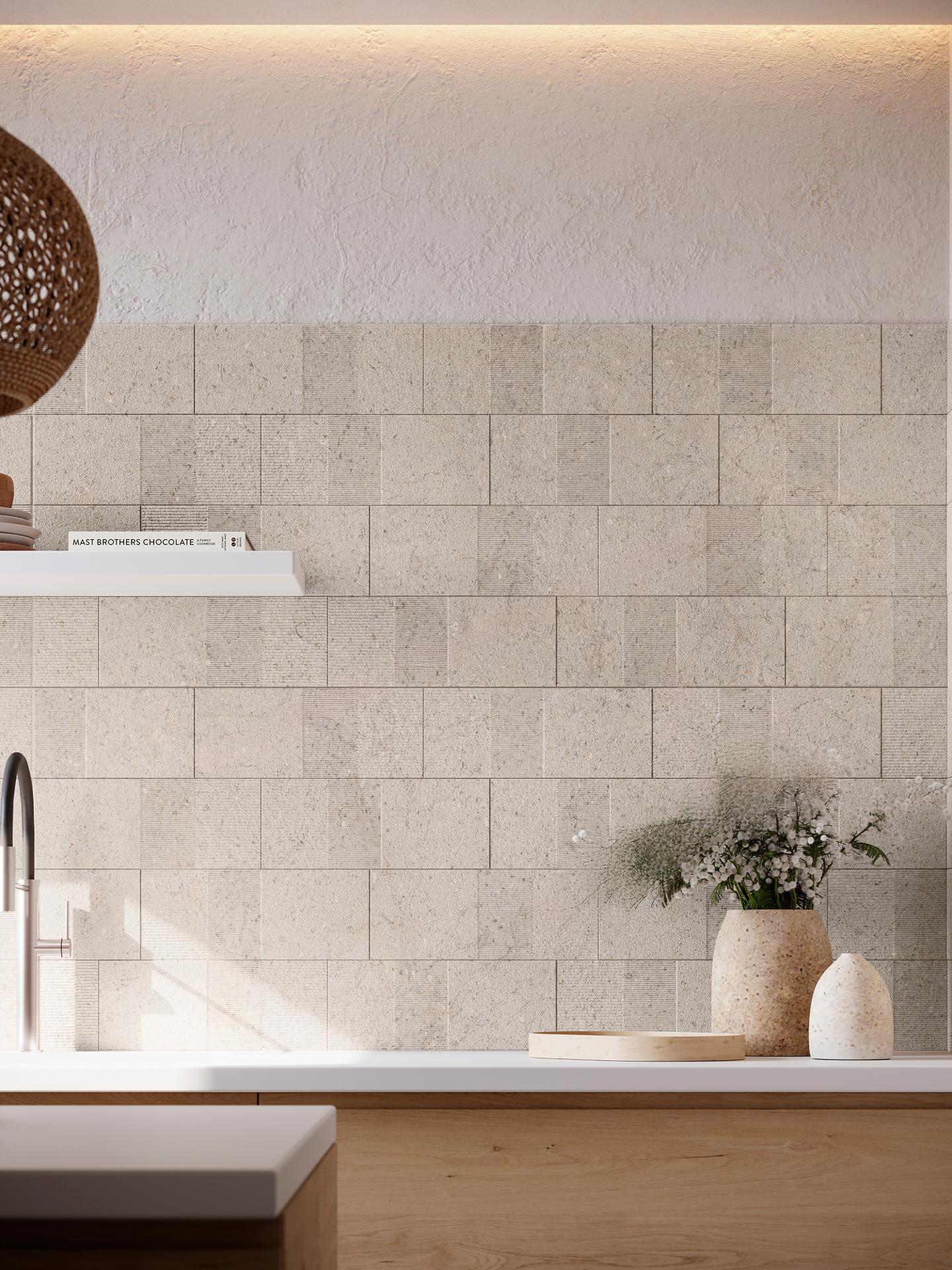 Porcelanosa Block Dorcia Acero 45x120 cm Wandfliese rektifiziert