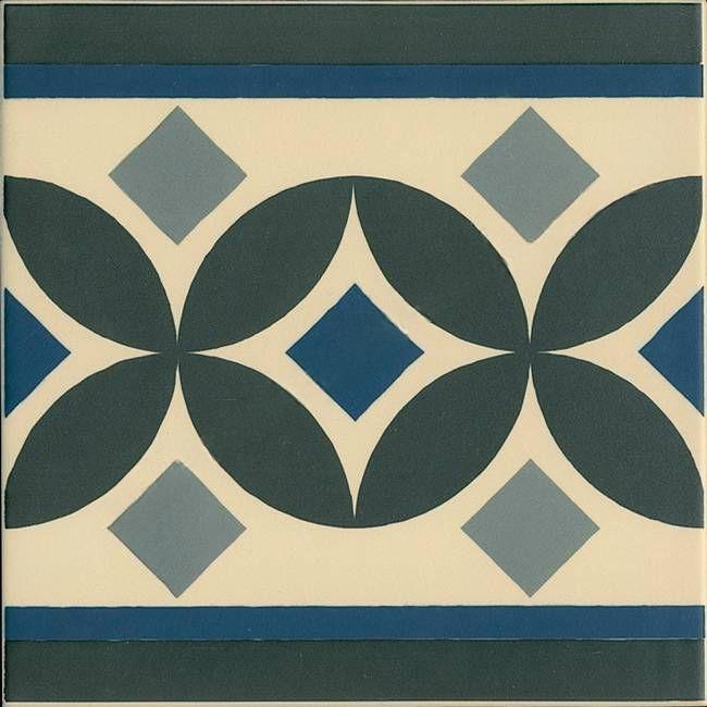 Vives 1900 Fries 20x20 cm Güell-2 mehrfarbig