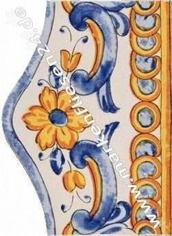 Fries 14,5x20 cm Cornisa Urtajo mehrfarbig