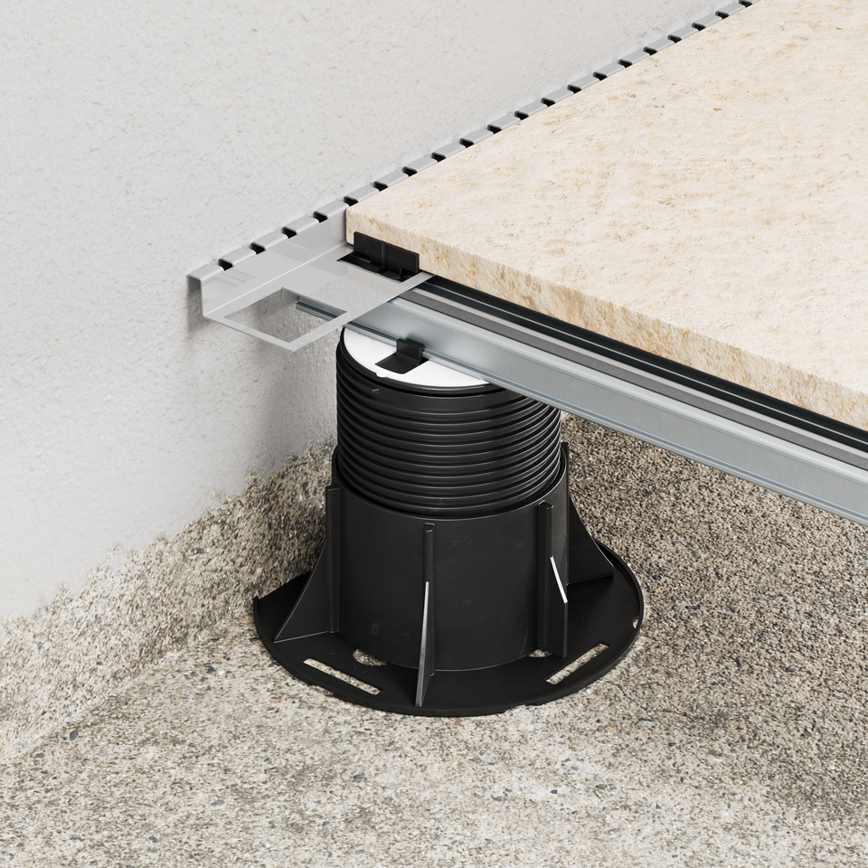 Eterno Ivica Randprofil 1 cm Fugenbreite für Terrassenplatten  