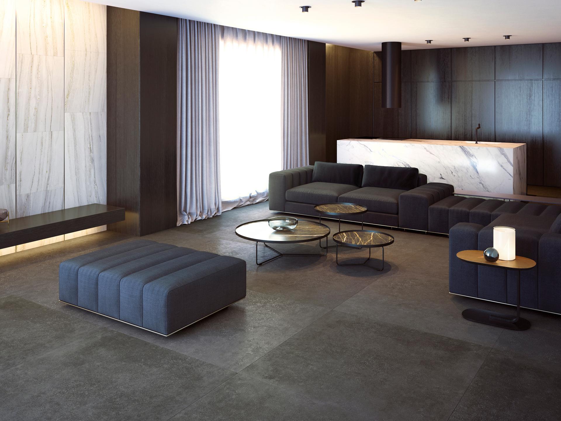 Porcelanosa Bottega Antracita 120x120 cm Feinsteinzeug R9