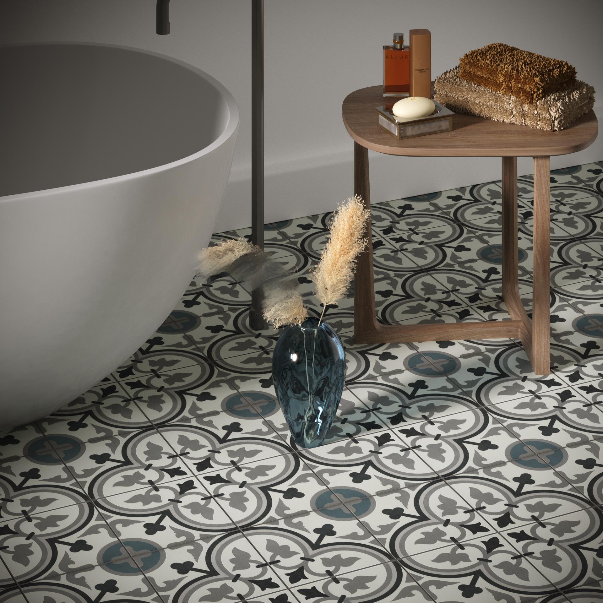 Revoir Paris La Vilette 20x20 cm George Bleu