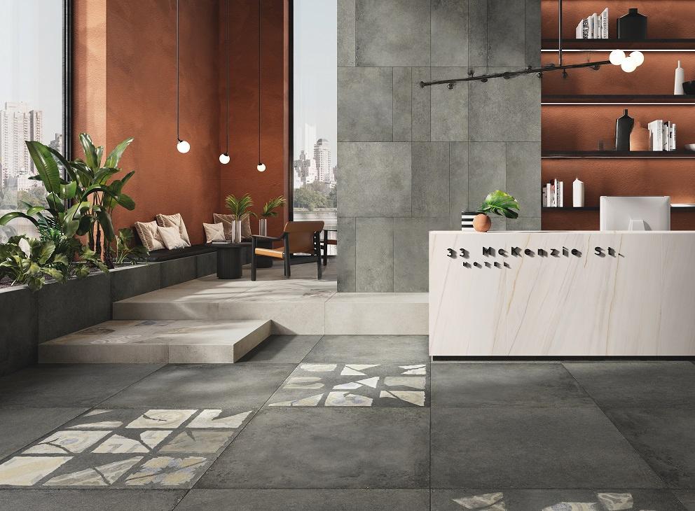 Rondine Loft Dark 100x100x0,85 cm Feinsteinzeug R10B