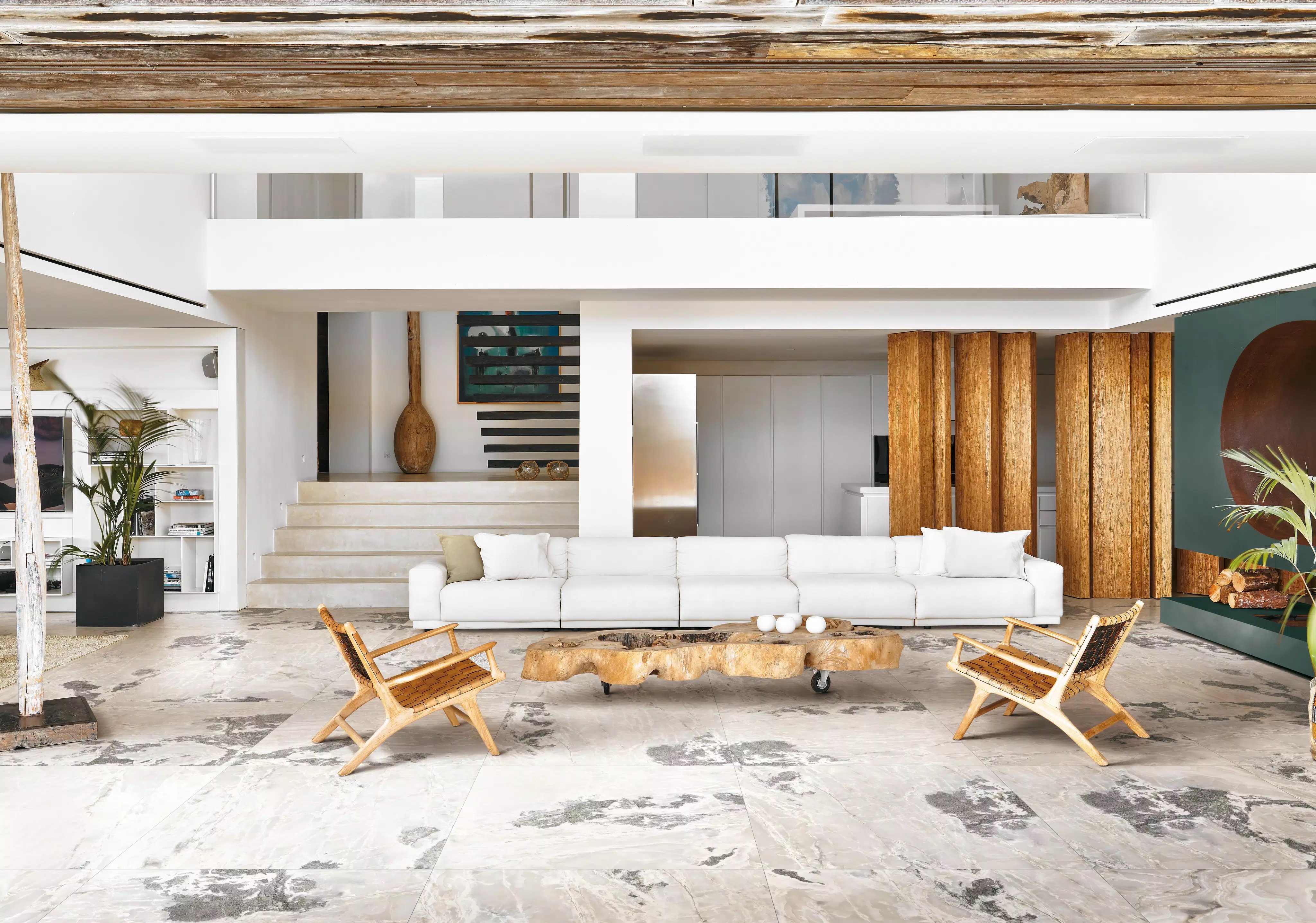 Florim Onyx&More White Blend 60x120x0,9 cm Feinsteinzeug Glossy    