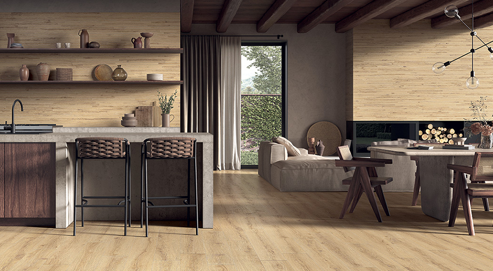 Castelvetro Alpi Larice 30x120 cm R10B Holzoptik Feinsteinzeug