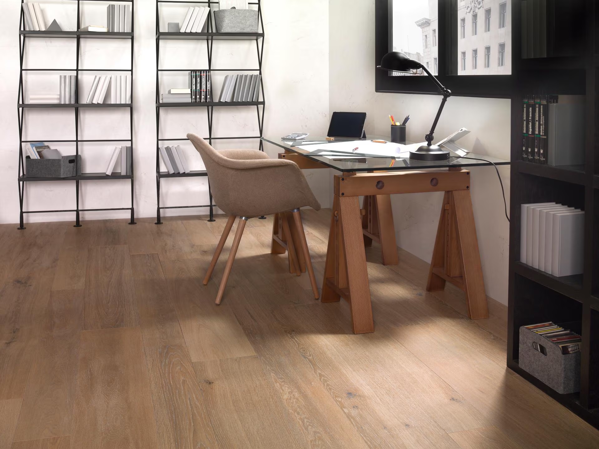 Porcelanosa Tanzania Almond 23x150 cm Feinsteinzeug Holzoptik R10 