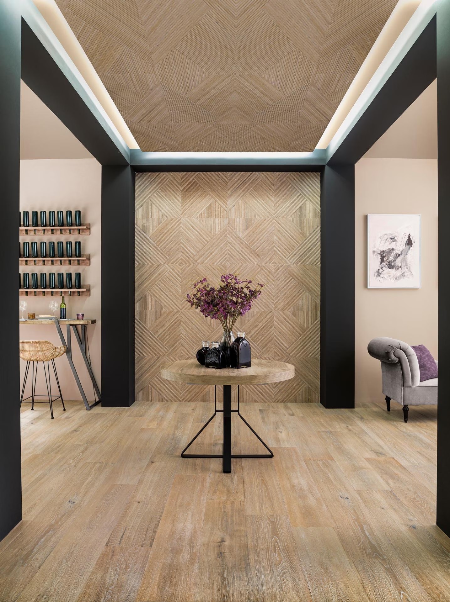 Porcelanosa Tanzania Almond 23x150 cm Feinsteinzeug Holzoptik R10 