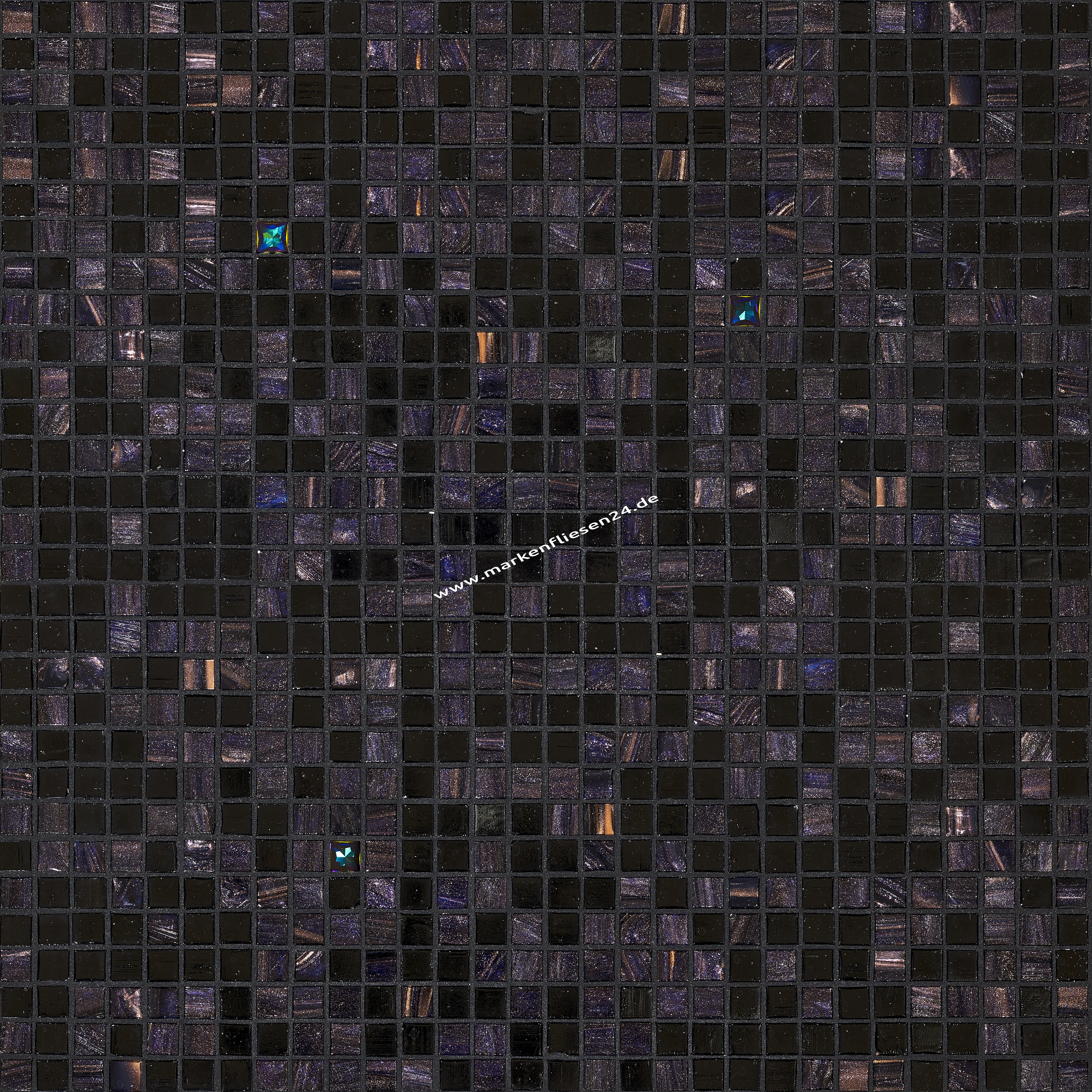 Bisazza Mischung Ematite 1x1  cm inkl. Inst.-Kit