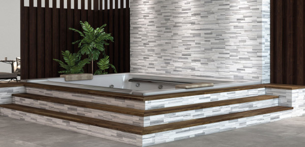 Rondine Palissandro 3D white 15x61 cm