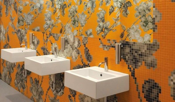 Bisazza Dekor Hanami Arancio 129,4x291,2 cm