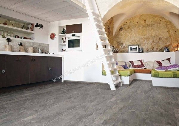 Rex Ardoise Plomb 80x80 cm Matte Squadrato