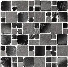 Mix black 30x30 cm