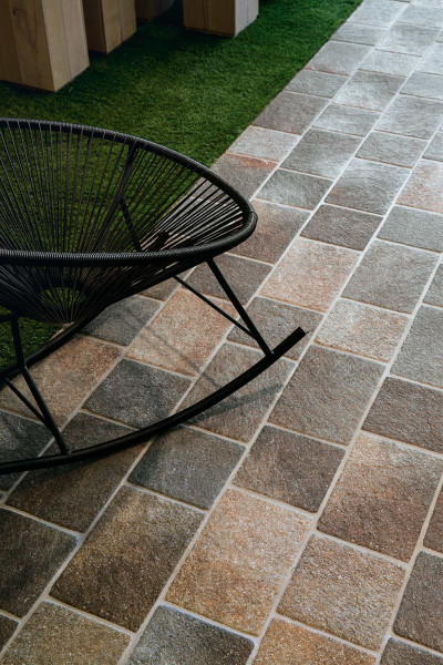 Floorgres Airtech Basel Grey 20,2x20,2x2 cm strutturato