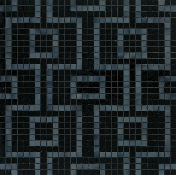 Bisazza Mischung Labirinto Nero 2x2 cm inkl. Inst.-Kit