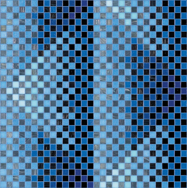 Bisazza Mischung Pyramid Blue 2x2 cm inkl. Inst.-Kit