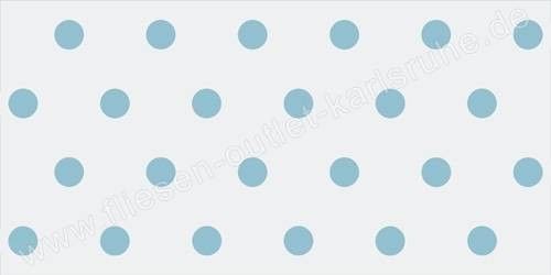 Vives Wandfliese 10x20 cm Dekor Foch Celeste