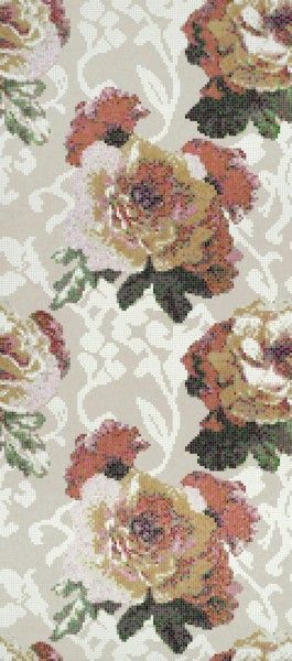 Bisazza Dekor Fleurs Grigio 129,1x290,5 cm