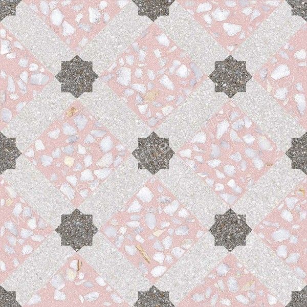 Vives Feinsteinzeug 30x30 cm Farnese Dekor Mancini Rosa