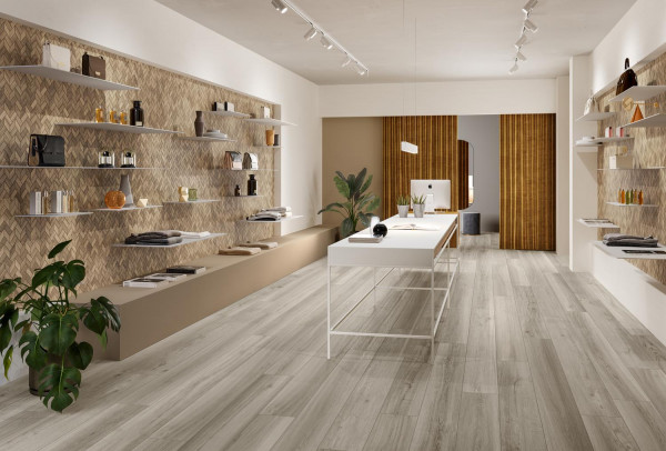 Panaria Nuance Perle 30x120 cm Feinsteinzeug R10 RT