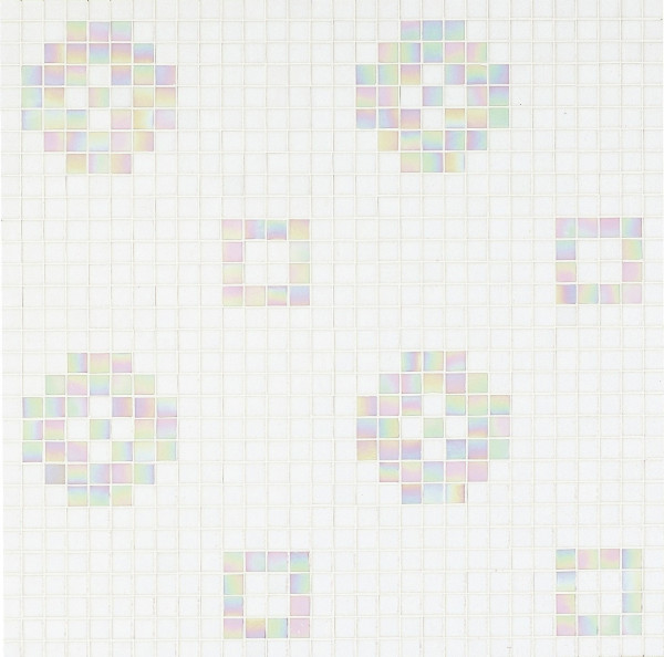 Bisazza Mischung Petit Four Bianco 2x2 cm inkl. Inst.-Kit