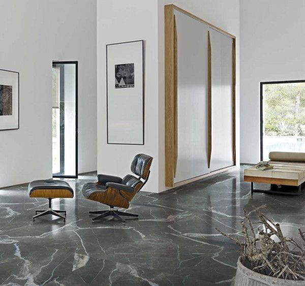 Stones & More 30x60 cm Stone Calacatta Black smooth