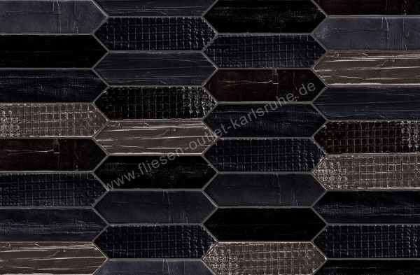 Mirage Glocal Dekor Tissue Noir 7,5x28 cm