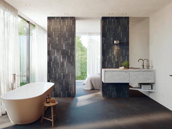 Porcelanosa Nolita Brooklyn Marquina 45x120 cm Wandfliese rektifiziert