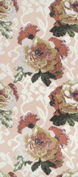 Bisazza Dekor Fleurs Rosa 129,1x290,5 cm