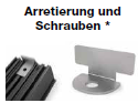 Mirage eDeck Set Arretierung und Schrauben