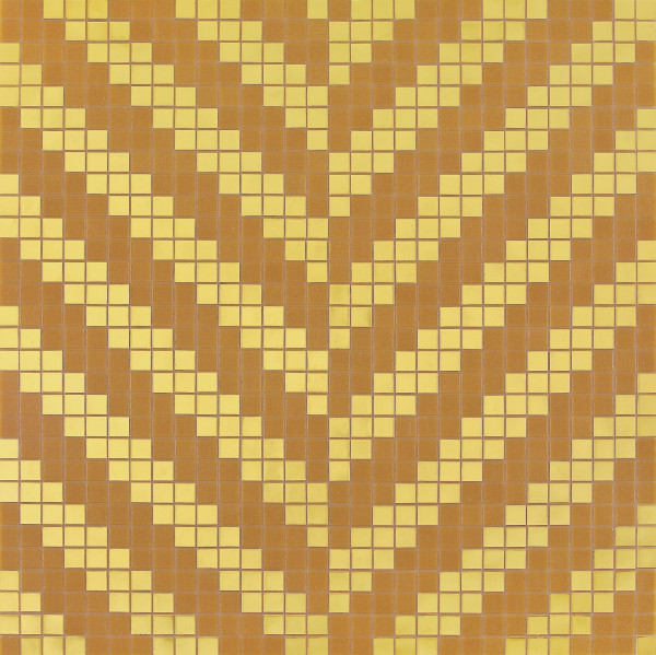 Bisazza Mischung Twill Oro Giallo 2x2 cm inkl. Inst.-Kit