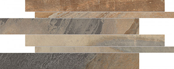 Ergon Cornerstone Slate Multicolor 30x60 cm Listelli Sfalsati