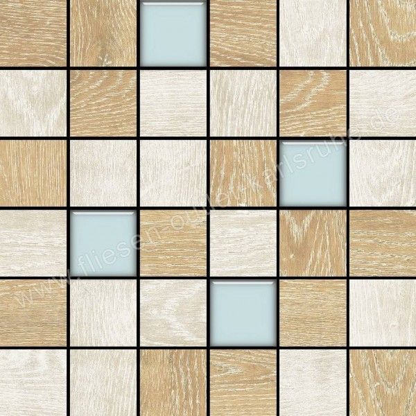 Colorker Eternal Wood Mix Glass C Mosaik 5x5 cm