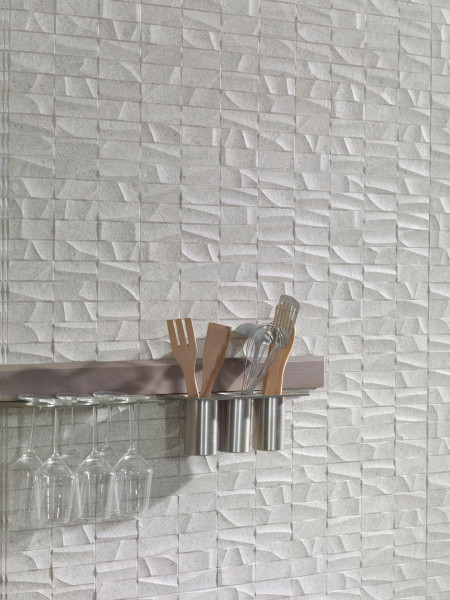 Porcelanosa Mosaico Prada Acero 45x120 cm Wandfliese rektifiziert