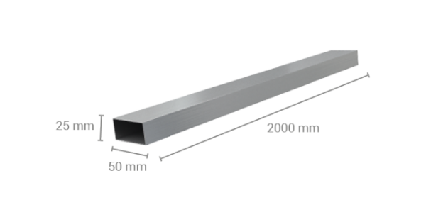 DPS King Rail Alu Traverse 50x25 mm Länge 2000 mm